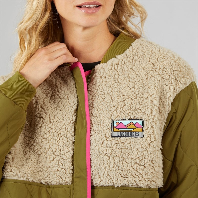 Lagooners Dame Chatsworth Bomberjakke Khaki - Billede 3