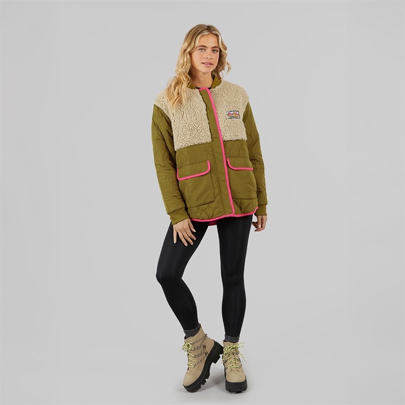 Lagooners Dame Chatsworth Bomberjakke Khaki - Billede 4