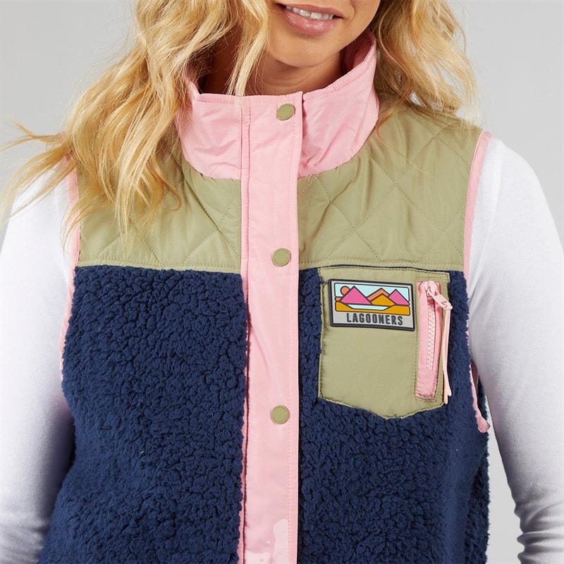 Lagooners Dame Essy Borg Vest Multi - Billede 3