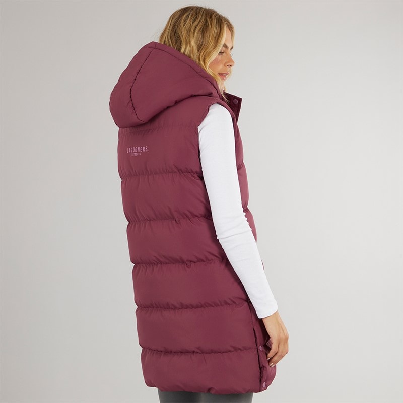 Lagooners Dame Explorer Gilet Burgundy - Billede 2