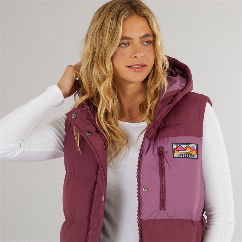 Lagooners Dame Explorer Gilet Burgundy - Billede 3