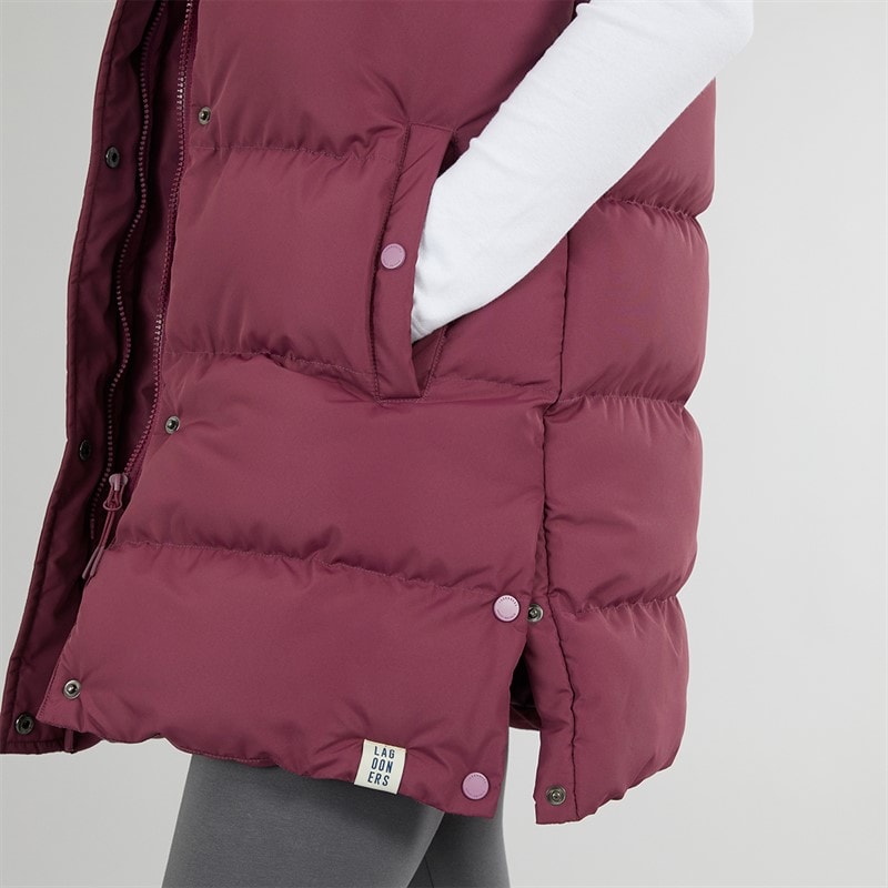 Lagooners Dame Explorer Gilet Burgundy - Billede 4