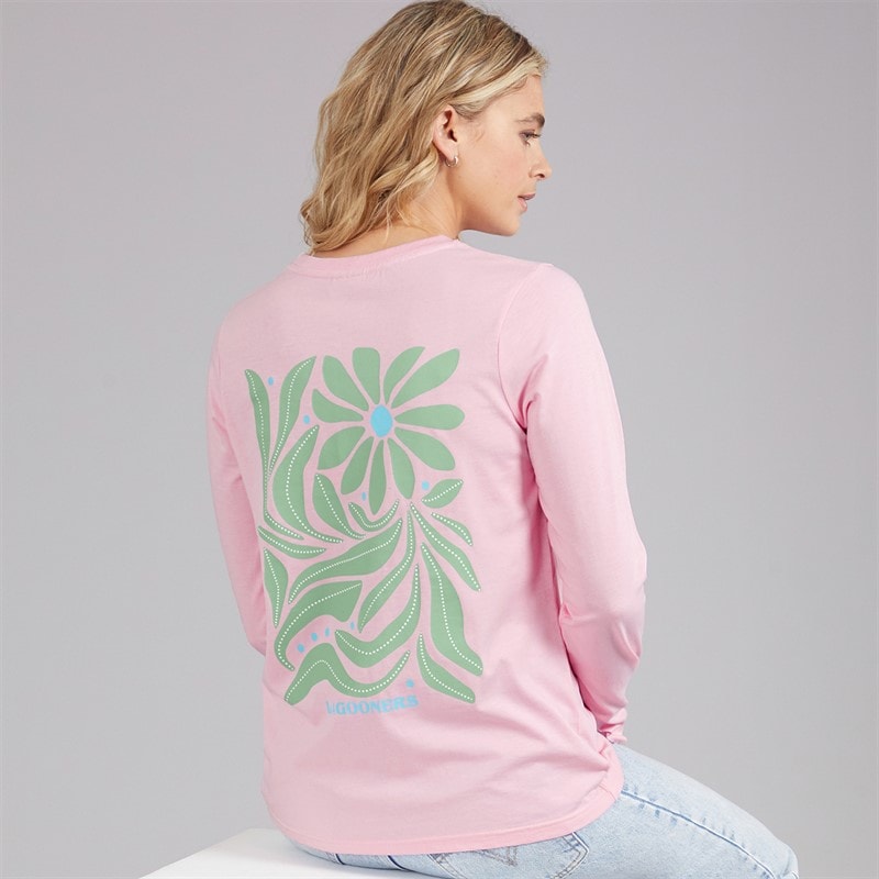 Lagooners Dame Primrose Path Langærmet T-shirt Light Pink