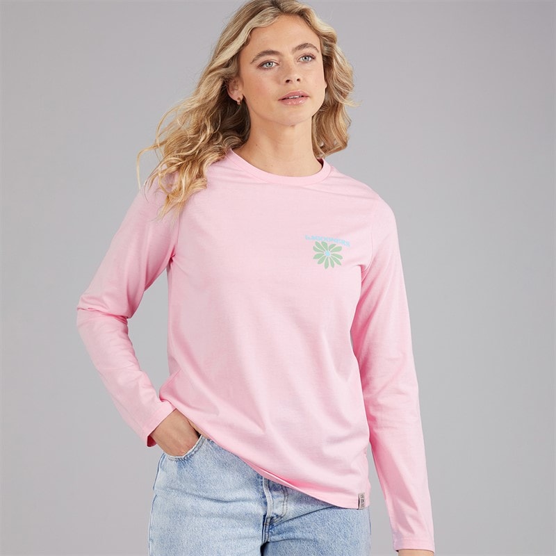 Lagooners Dame Primrose Path Langærmet T-shirt Light Pink - Billede 2