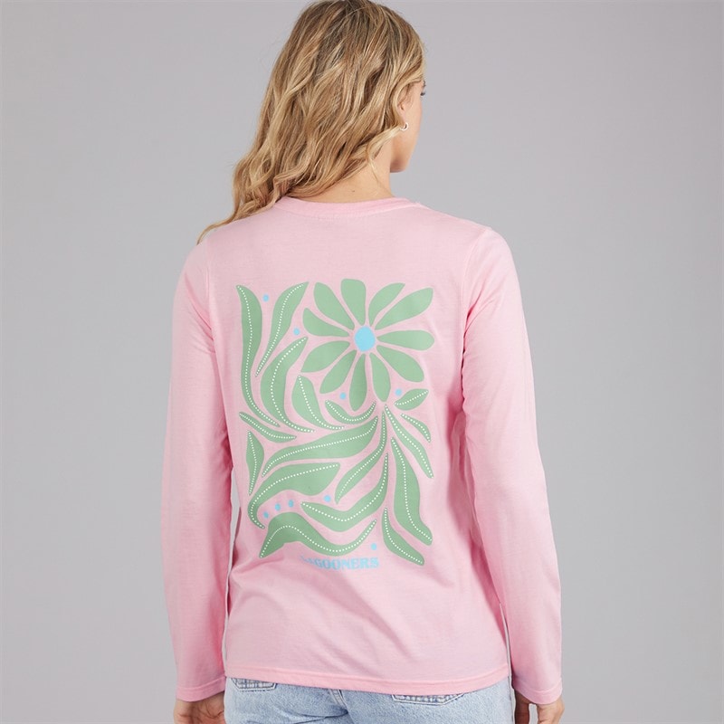 Lagooners Dame Primrose Path Langærmet T-shirt Light Pink - Billede 3