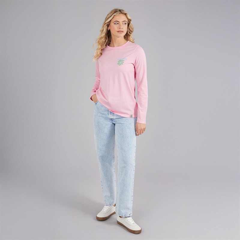 Lagooners Dame Primrose Path Langærmet T-shirt Light Pink - Billede 4