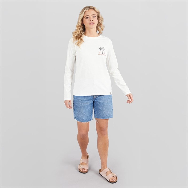 Lagooners Dame Lanternwood Langærmet T-shirt Ecru - Billede 4