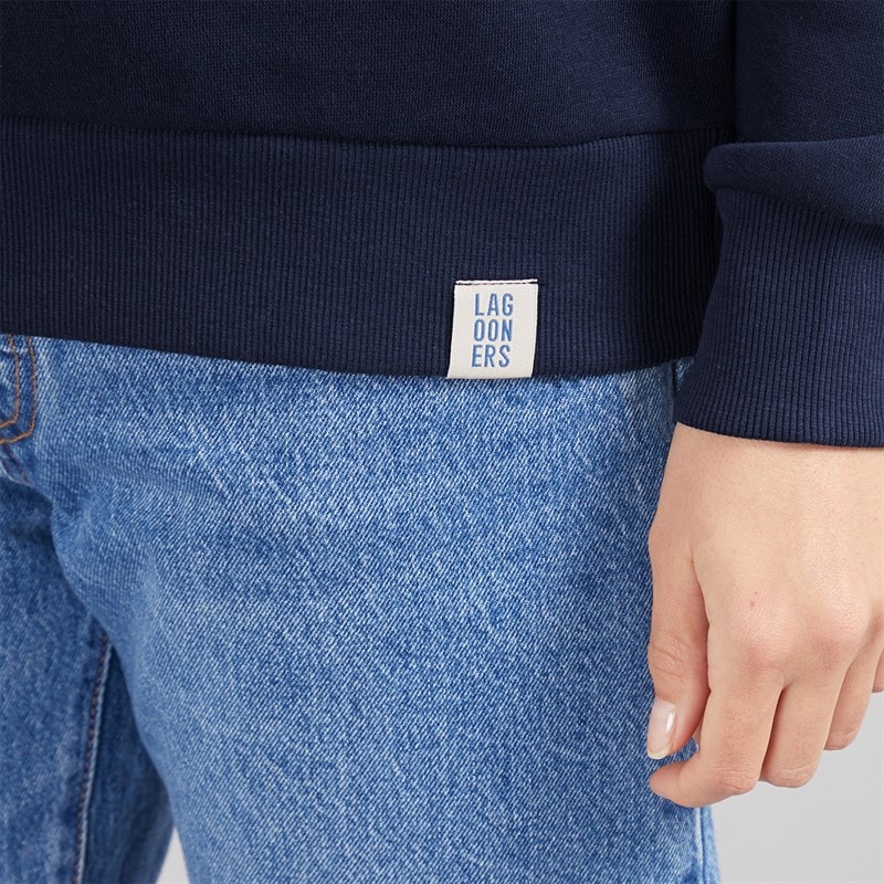 Lagooners Dame Kempley Fold Sweatshirt Navy - Billede 5