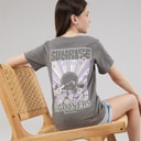 Lagooners Piger blomster T shirt Charcoal