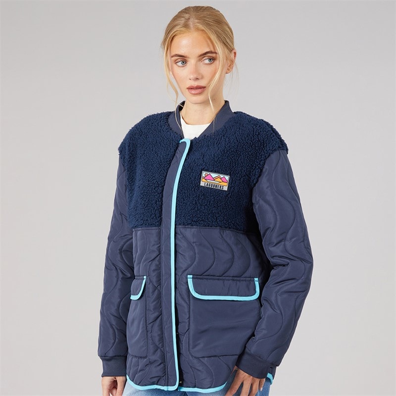 Lagooners Dame Chatsworth Bomber Jakke Marineblå - Billede 3