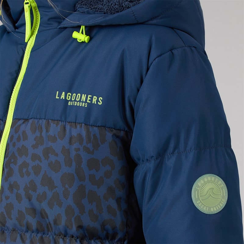 Lagooners Dame Aussie Kort Dunjakke Leopard - Billede 5
