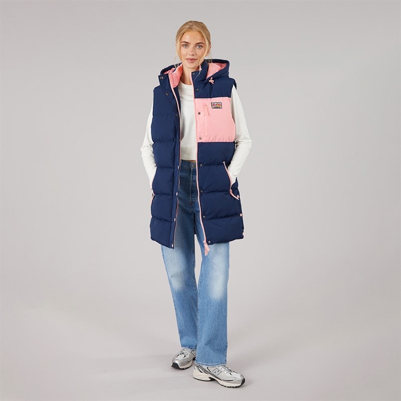Lagooners Dame Liatris Lang Vest Marineblå - Billede 4