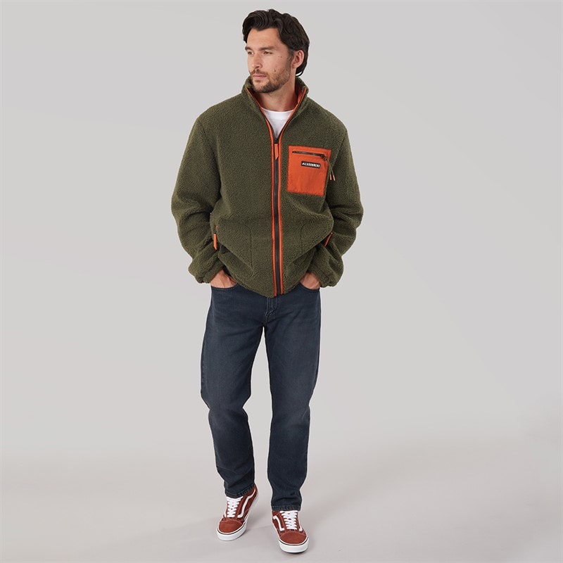 Lagooners Herre Rafferty Borg Lyn Gennem Jakke Khaki/Orange - Billede 3