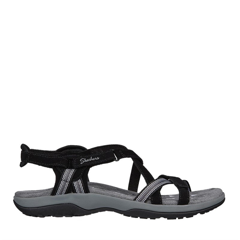 SKECHERS SPORT SKECHERS Dame Reggae Slim Sun Array Sandaler Sort - Billede 1