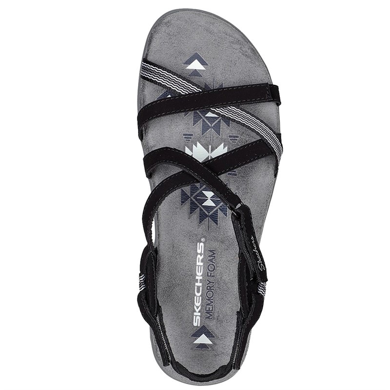 SKECHERS SPORT SKECHERS Dame Reggae Slim Sun Array Sandaler Sort - Billede 3