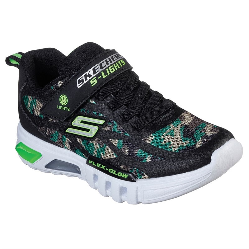 SKECHERS SPORT SKECHERS Sko til små Drenge Flex Glow Rondler Camouflage - Billede 3