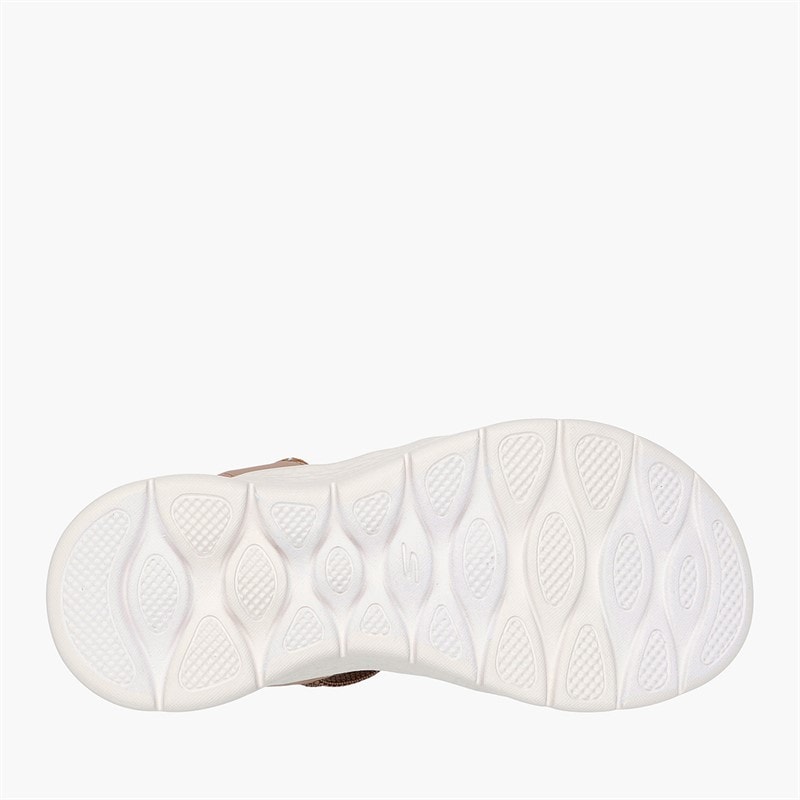 SKECHERS Dame Go Walk Flex Sandaler Natural - Billede 2