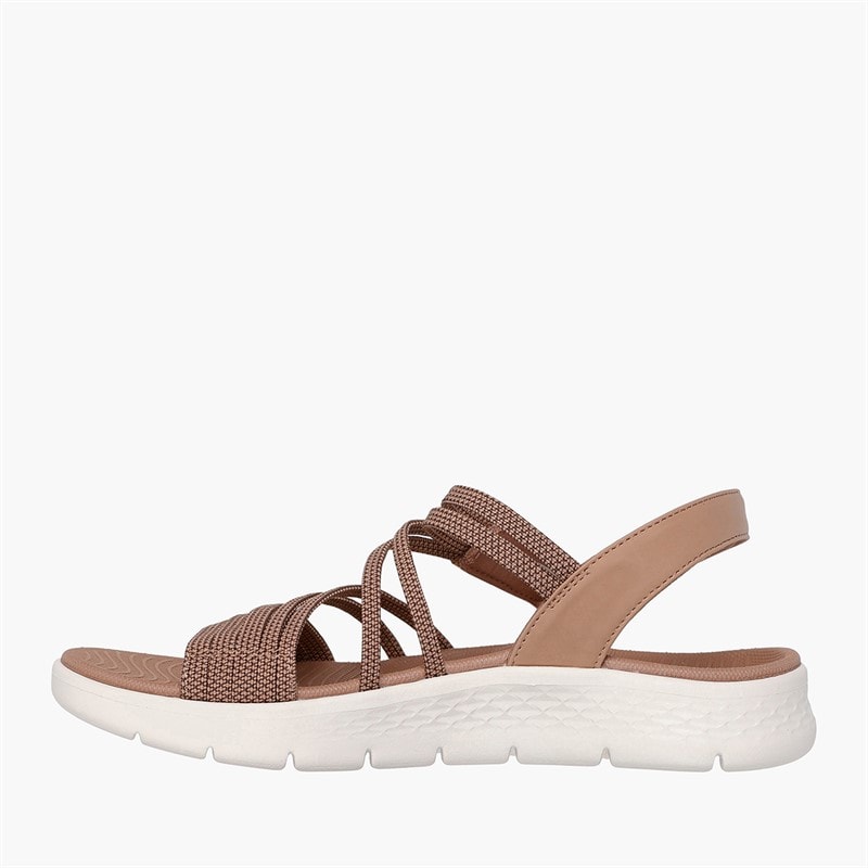 SKECHERS Dame Go Walk Flex Sandaler Natural - Billede 5