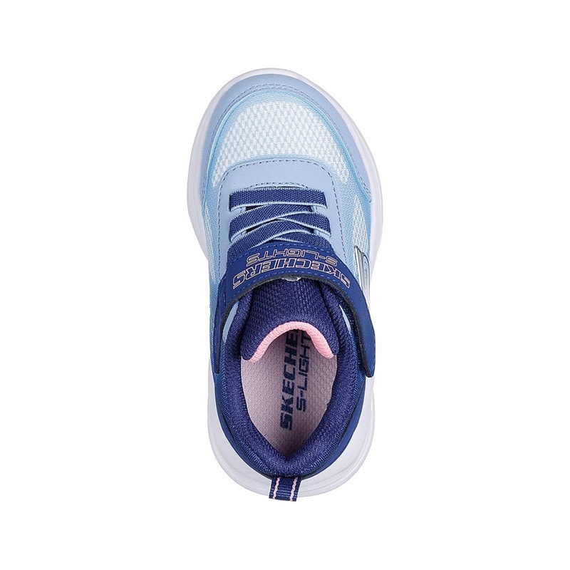 SKECHERS SPORT SKECHERS spædBørn Piger Sola Glow Ombre Deluxe Sneakers Marineblå - Billede 4