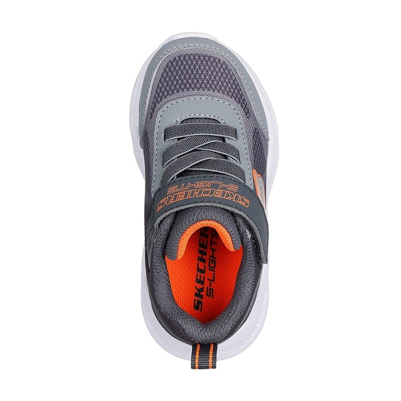 SKECHERS SPORT SKECHERS spædBørn Drenge Meteor - Lights Krendox Sneakers Grå - Billede 4