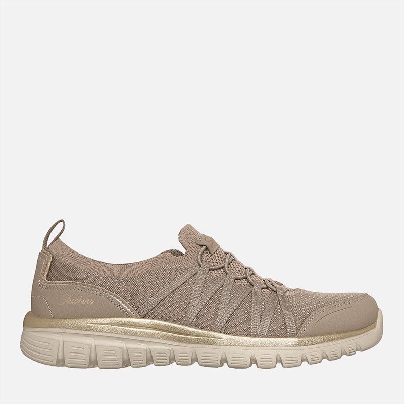 SKECHERS SPORT SKECHERS Dame Elegant Sneakers Natural - Billede 1