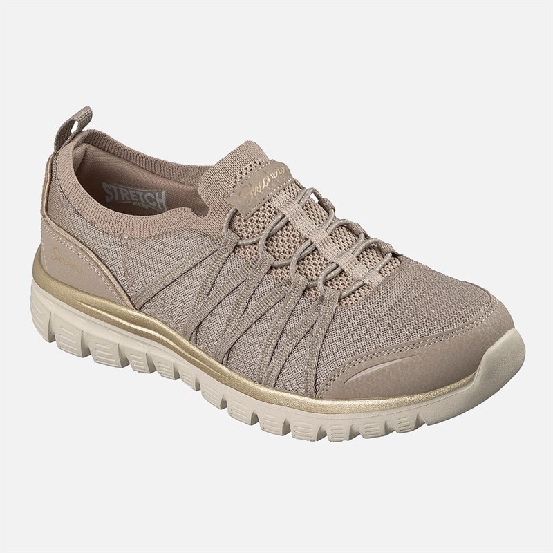 SKECHERS SPORT SKECHERS Dame Elegant Sneakers Natural - Billede 3