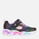 SKECHERS Piger Bølgede Lys Sneakers Sort