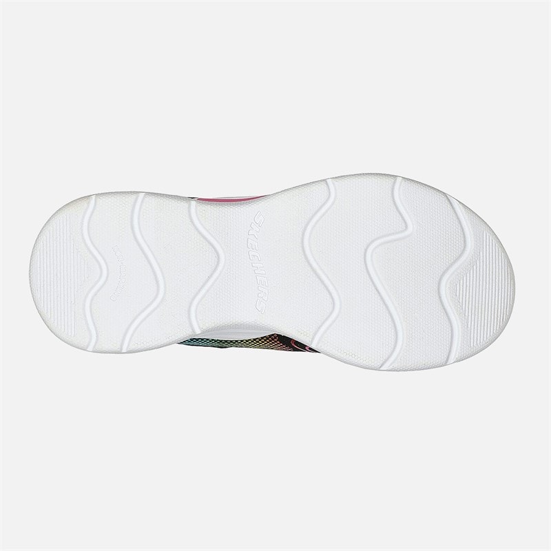 SKECHERS SPORT SKECHERS Piger Bølgede Lys Sneakers Sort - Billede 2