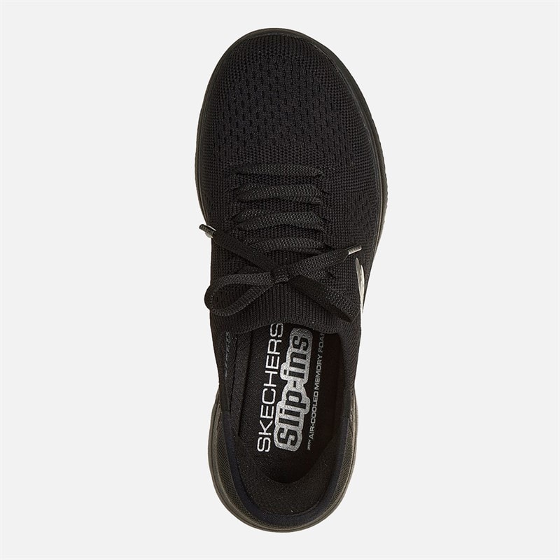 SKECHERS SPORT SKECHERS Dame Summits Slip in Nye Daglige Sneakers Sort - Billede 4