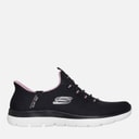 SKECHERS Dame Summits Drømmesøger Slip-In Sneakers Black & Purple/Mauve