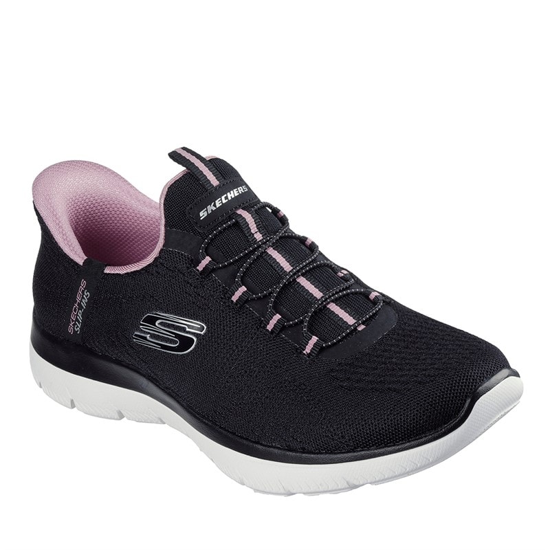 SKECHERS SPORT SKECHERS Dame Summits Drømmesøger Slip-In Sneakers Black & Purple/Mauve - Billede 2