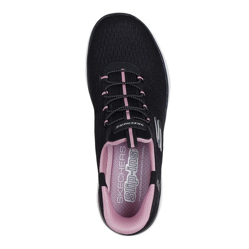 SKECHERS SPORT SKECHERS Dame Summits Drømmesøger Slip-In Sneakers Black & Purple/Mauve - Billede 4
