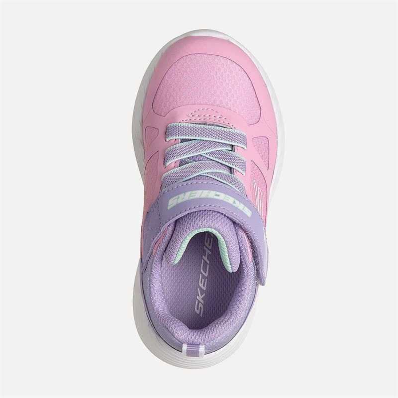 SKECHERS Drenge Dyna-Lite Tracing Tracks Sneakers Pink - Billede 4