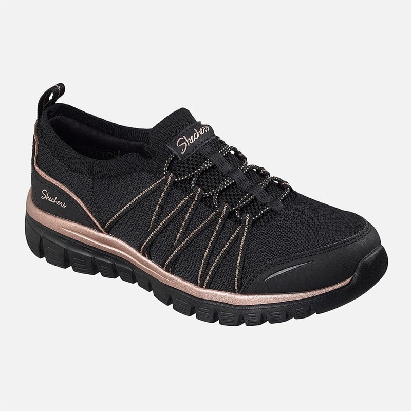 SKECHERS SPORT SKECHERS Dame elegante sneakers Sort - Billede 3