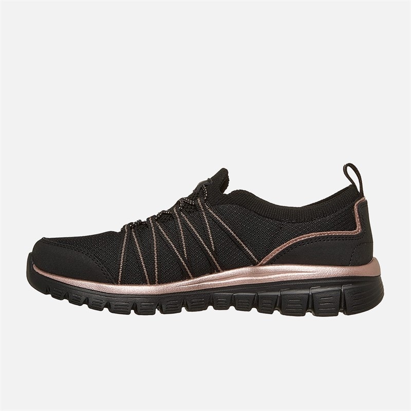 SKECHERS SPORT SKECHERS Dame elegante sneakers Sort - Billede 5