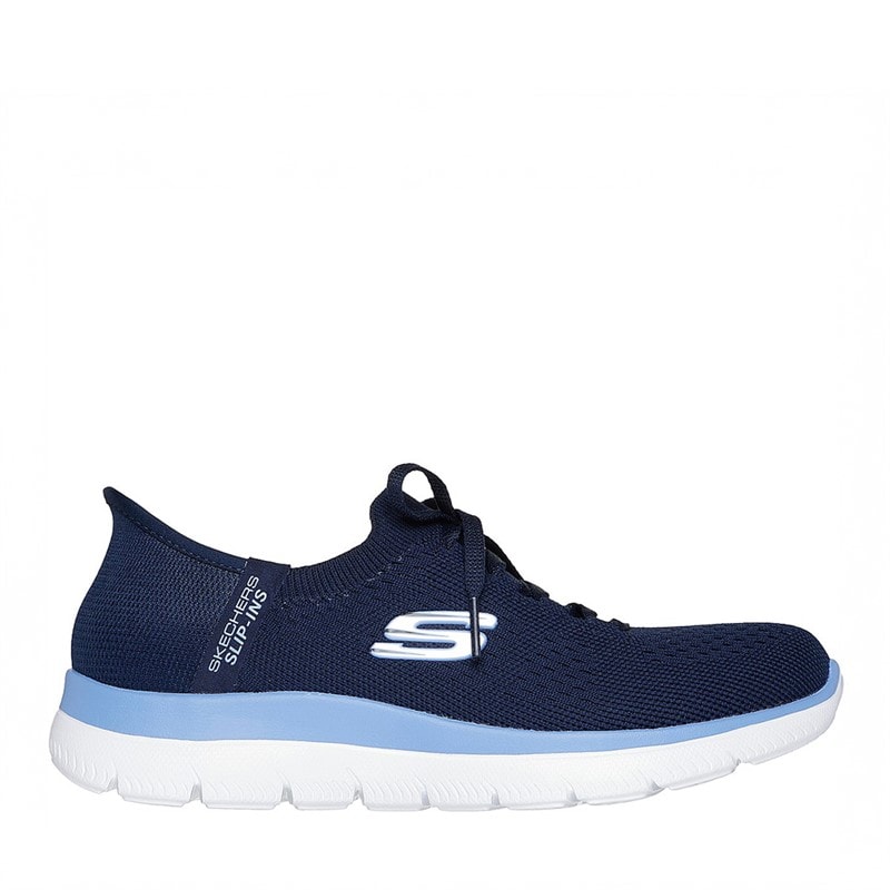 SKECHERS SPORT Dame Slip In Summits Nye Hverdags Sneakers Navy - Billede 1