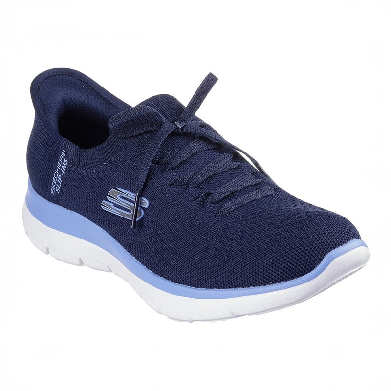 SKECHERS SPORT Dame Slip In Summits Nye Hverdags Sneakers Navy - Billede 3
