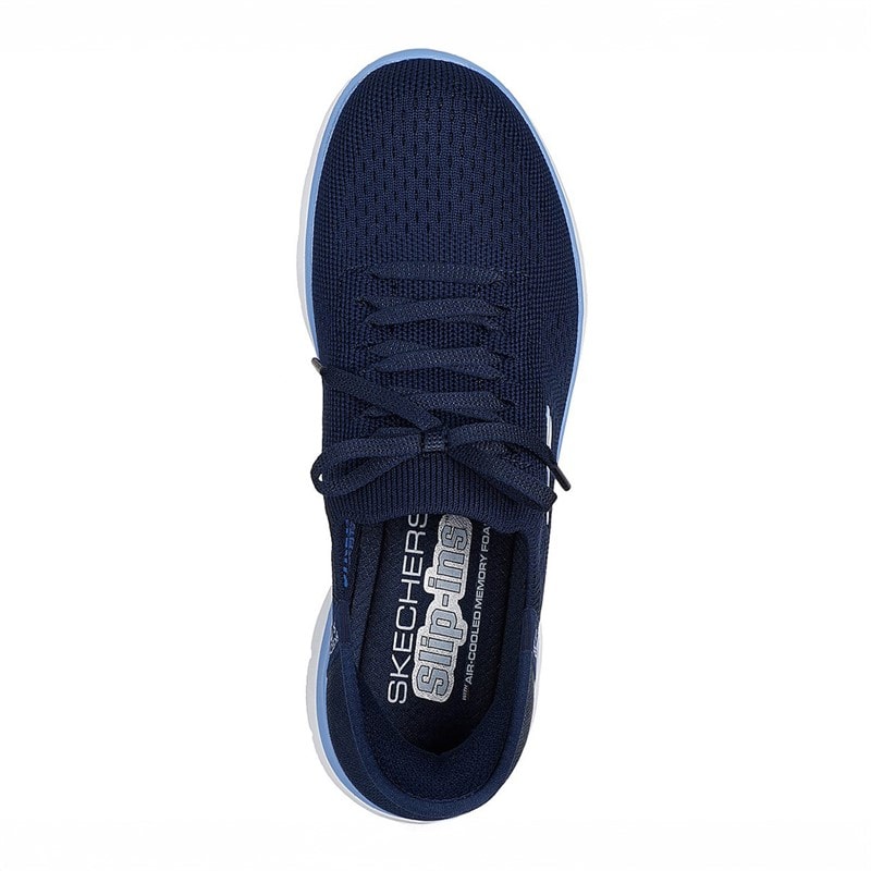SKECHERS SPORT Dame Slip In Summits Nye Hverdags Sneakers Navy - Billede 4