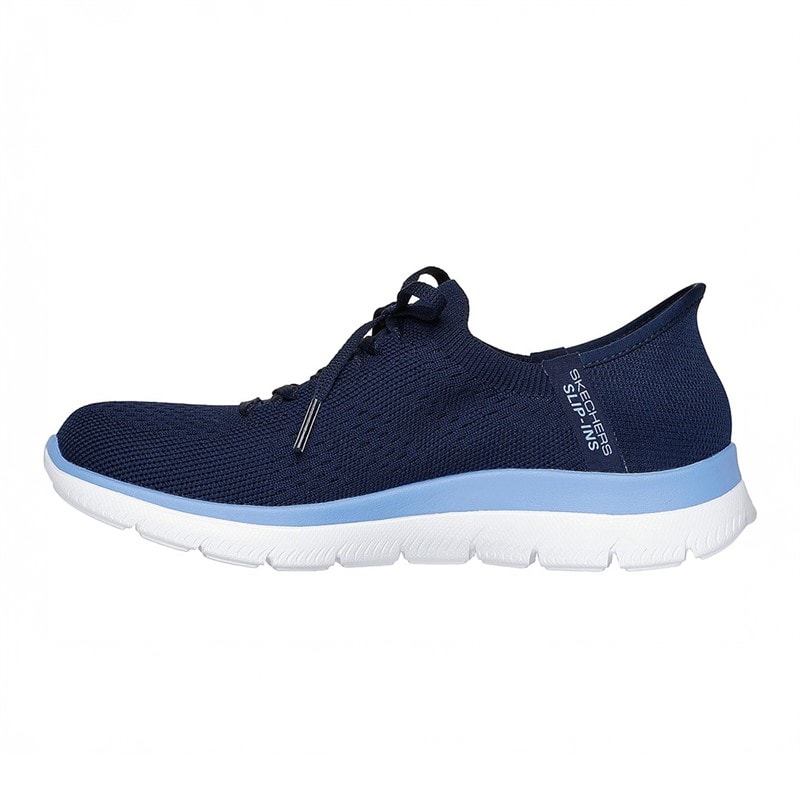 SKECHERS SPORT Dame Slip In Summits Nye Hverdags Sneakers Navy - Billede 5