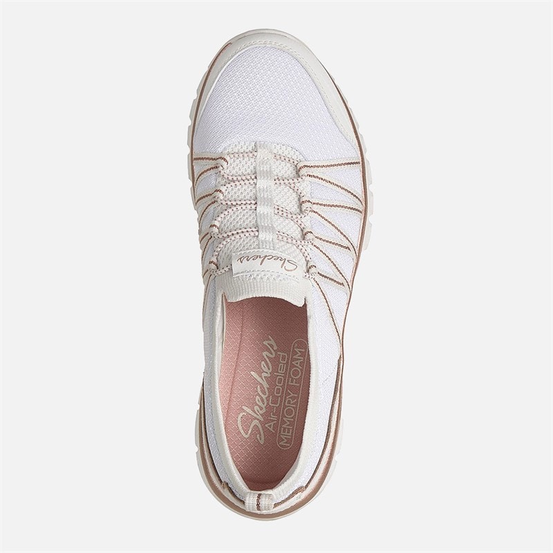 SKECHERS Dame Elegant Sneakers Hvid - Billede 4
