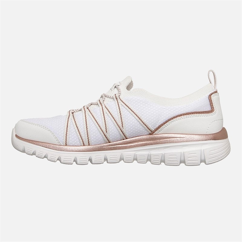 SKECHERS Dame Elegant Sneakers Hvid - Billede 5
