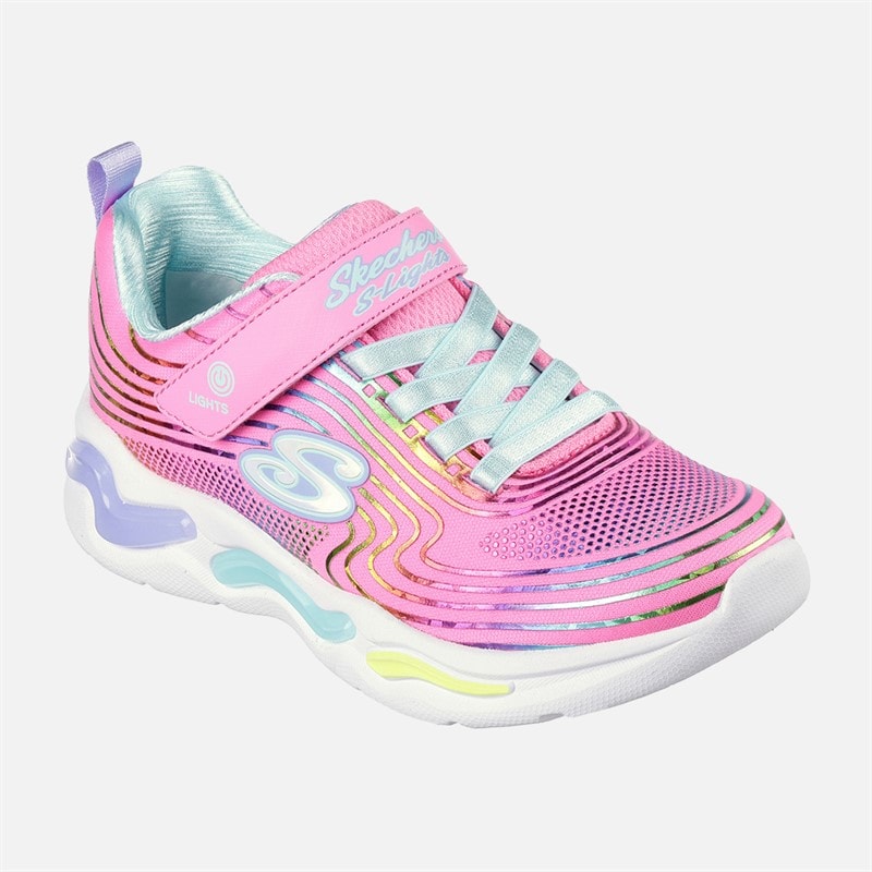 SKECHERS SPORT SKECHERS Piger Bølgede Lys Sneakers Pink - Billede 3