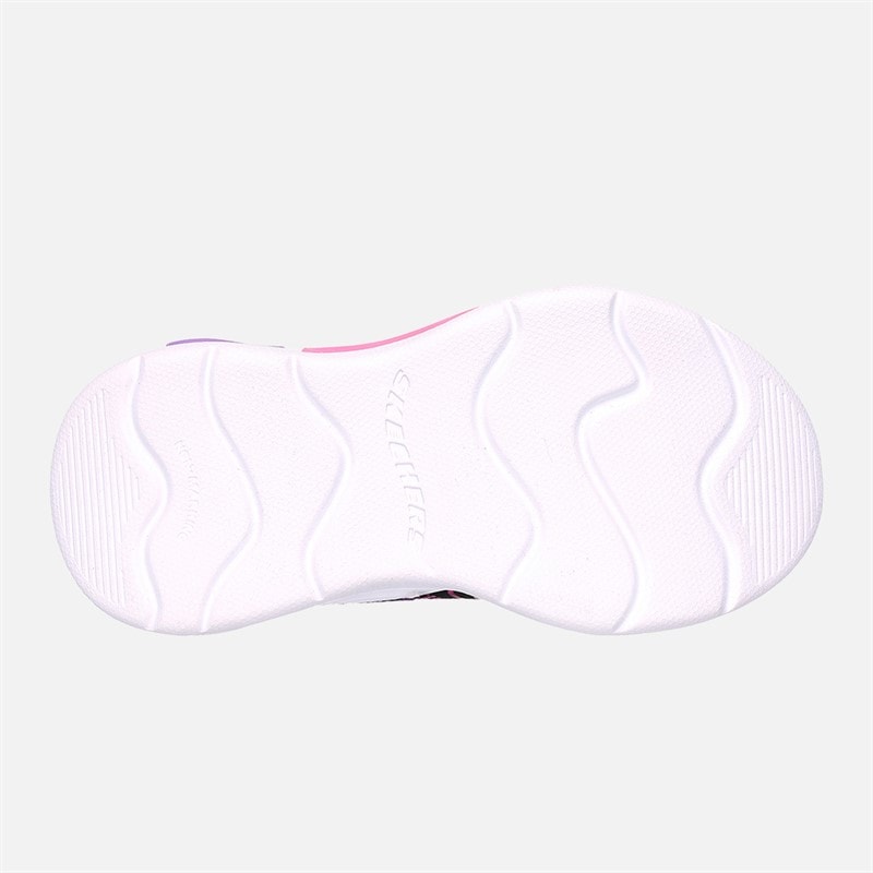 SKECHERS SPORT SKECHERS Piger Bølgede Lys Sneakers Sort - Billede 2