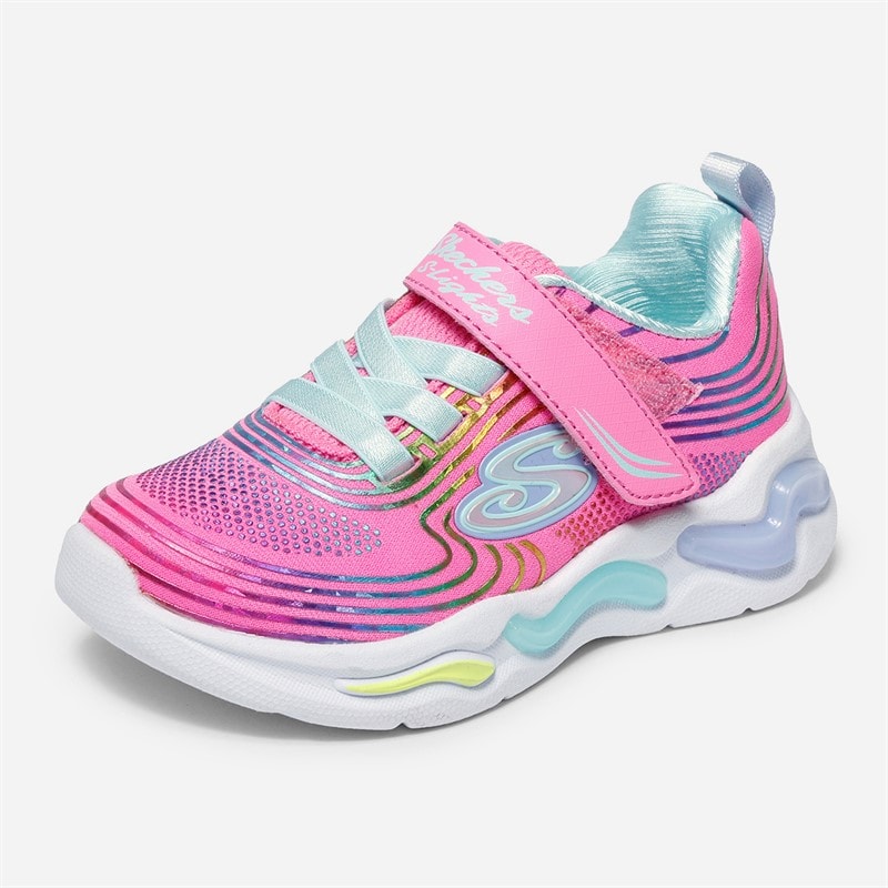 SKECHERS SPORT SKECHERS Piger Bølgede Lys Sneakers Pink - Billede 3