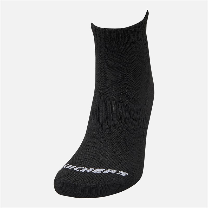 SKECHERS SPORT SKECHERS 6-pak Quarter Sokker Sort - Billede 2