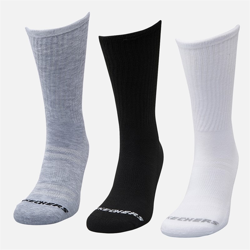 SKECHERS Seks pak sokker Hvid/Sort/Grå - Billede 2