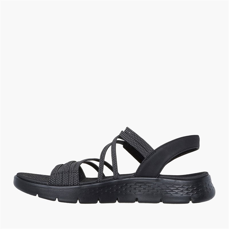 SKECHERS Dame Go Walk Flex Sandaler Sort - Billede 5