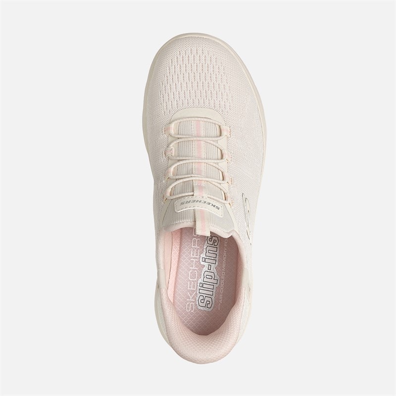 SKECHERS SPORT SKECHERS Dame Summits Dream Chaser Slip In Sneakers Natural - Billede 4