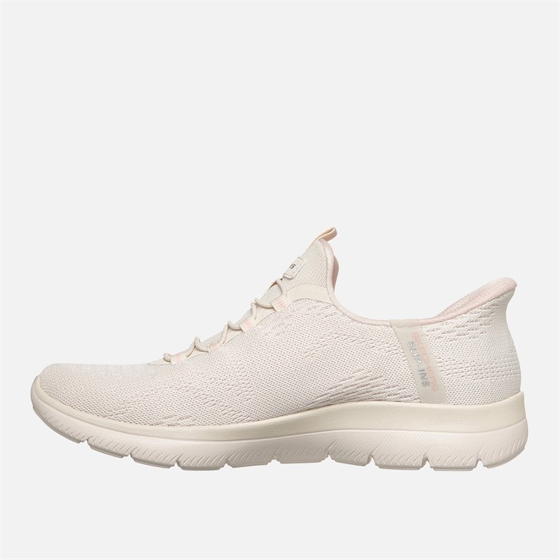 SKECHERS SPORT SKECHERS Dame Summits Dream Chaser Slip In Sneakers Natural - Billede 5