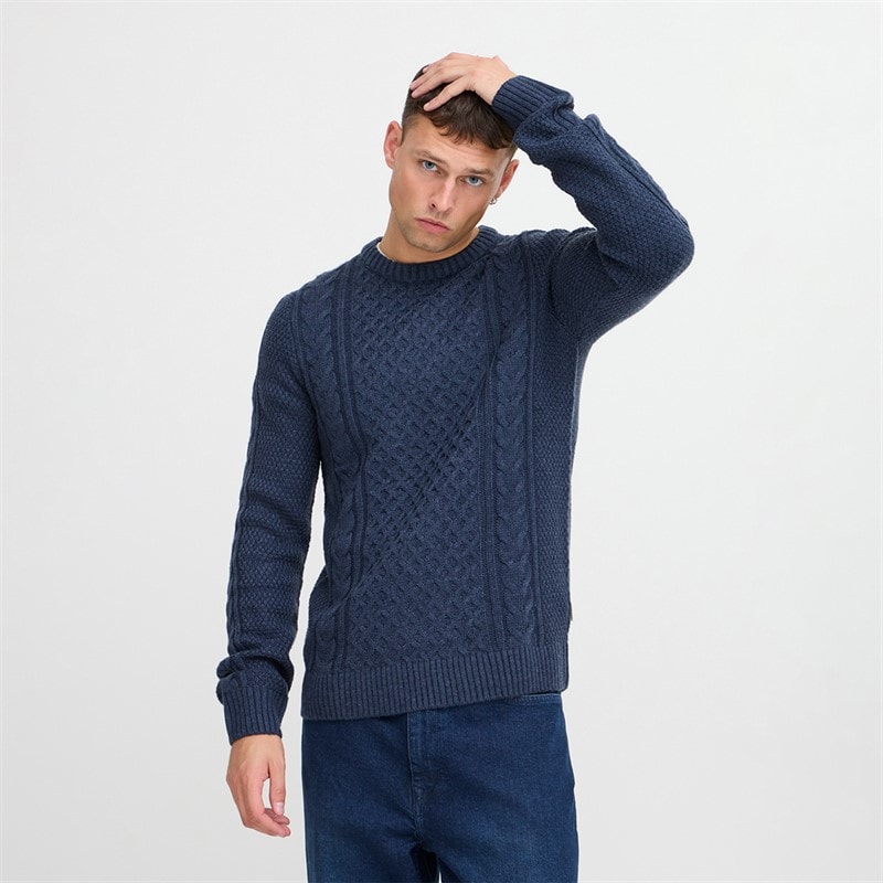 Blend Herre striktrøje Dress Blues - Billede 1
